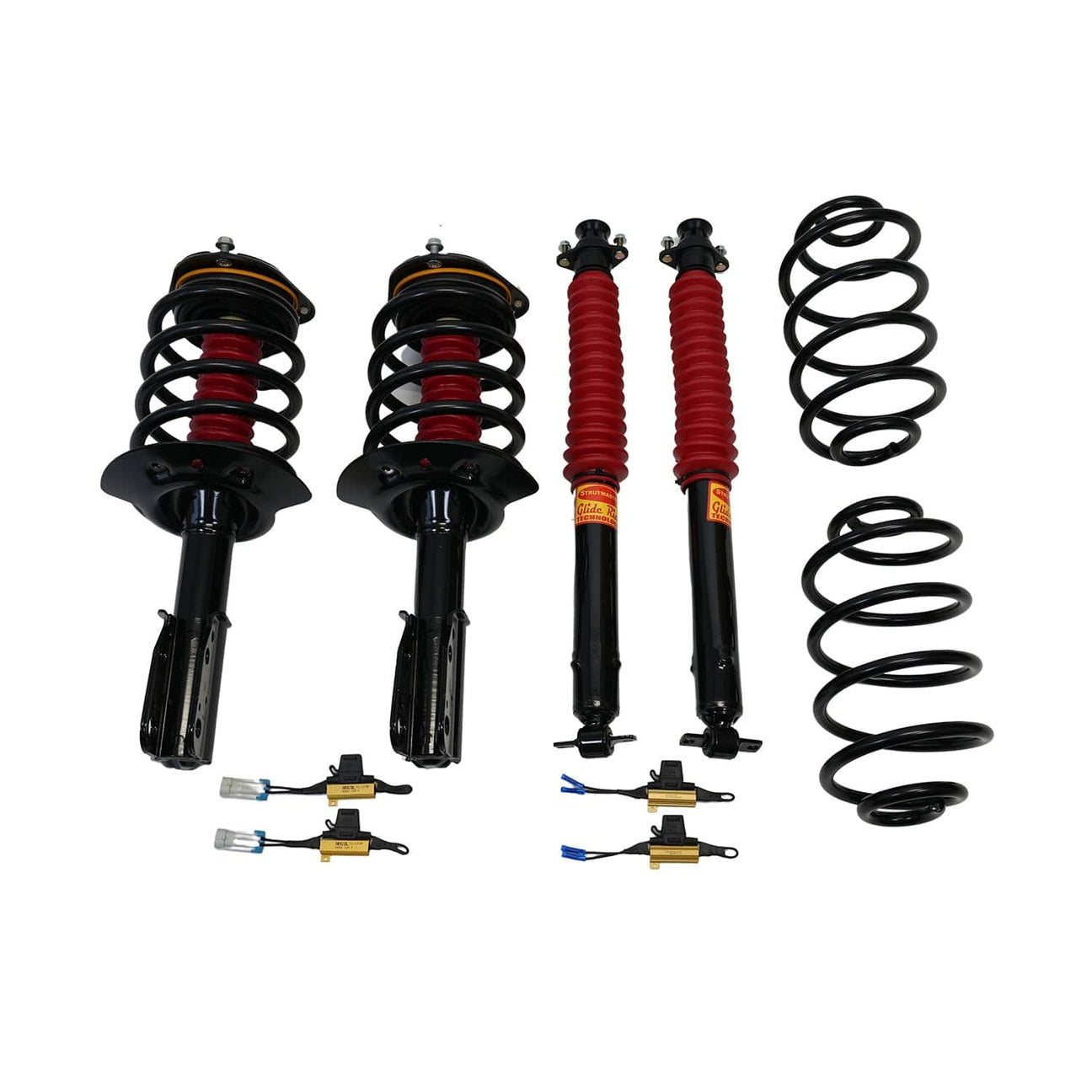 Strutmasters Conversion Kits 2000-2005 Cadillac Deville Deluxe 4 Wheel Air Suspension Conversion Kit With Resistor (CD54FR)