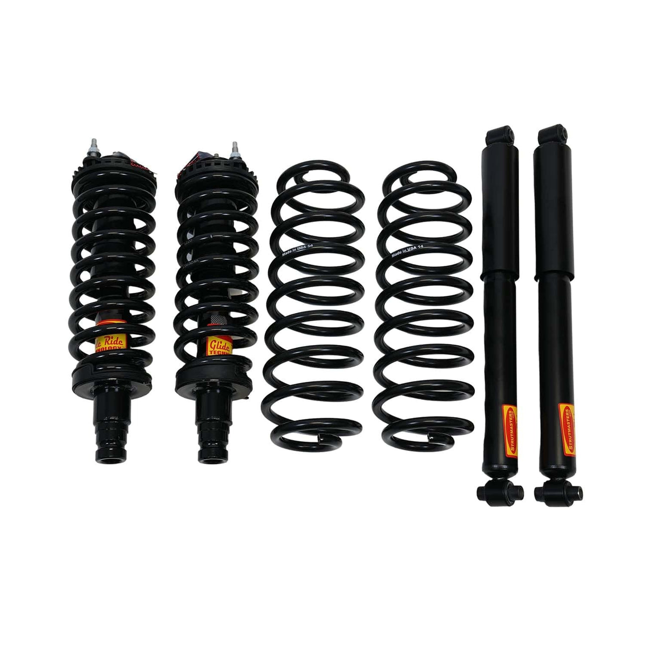 Strutmasters Conversion Kits 2002-2008 Isuzu Ascender 4 Wheel Air Suspension Conversion Kit With Shocks (GB14F)