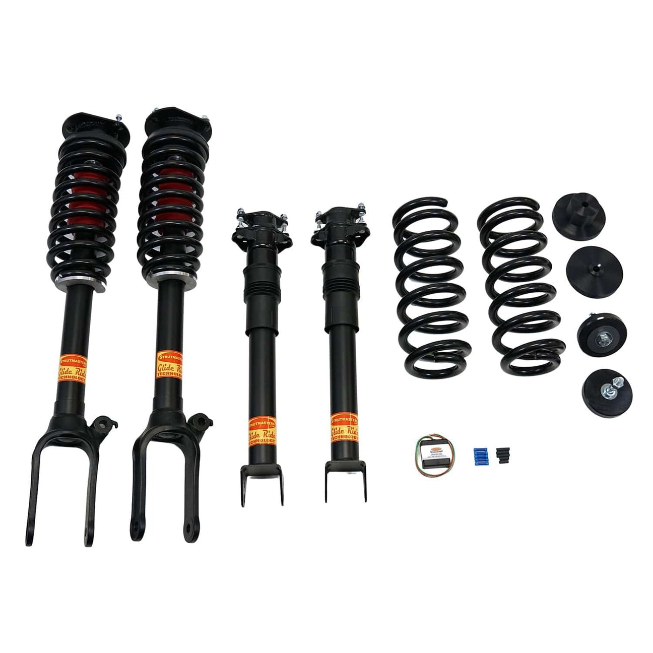 Strutmasters Conversion Kits 2007-2008 Mercedes-Benz GL320 CDI 4MATIC 4-Wheel Air Suspension Conversion/Delete Kit with Shocks and Suspension Warning Light Module (MK14FM)