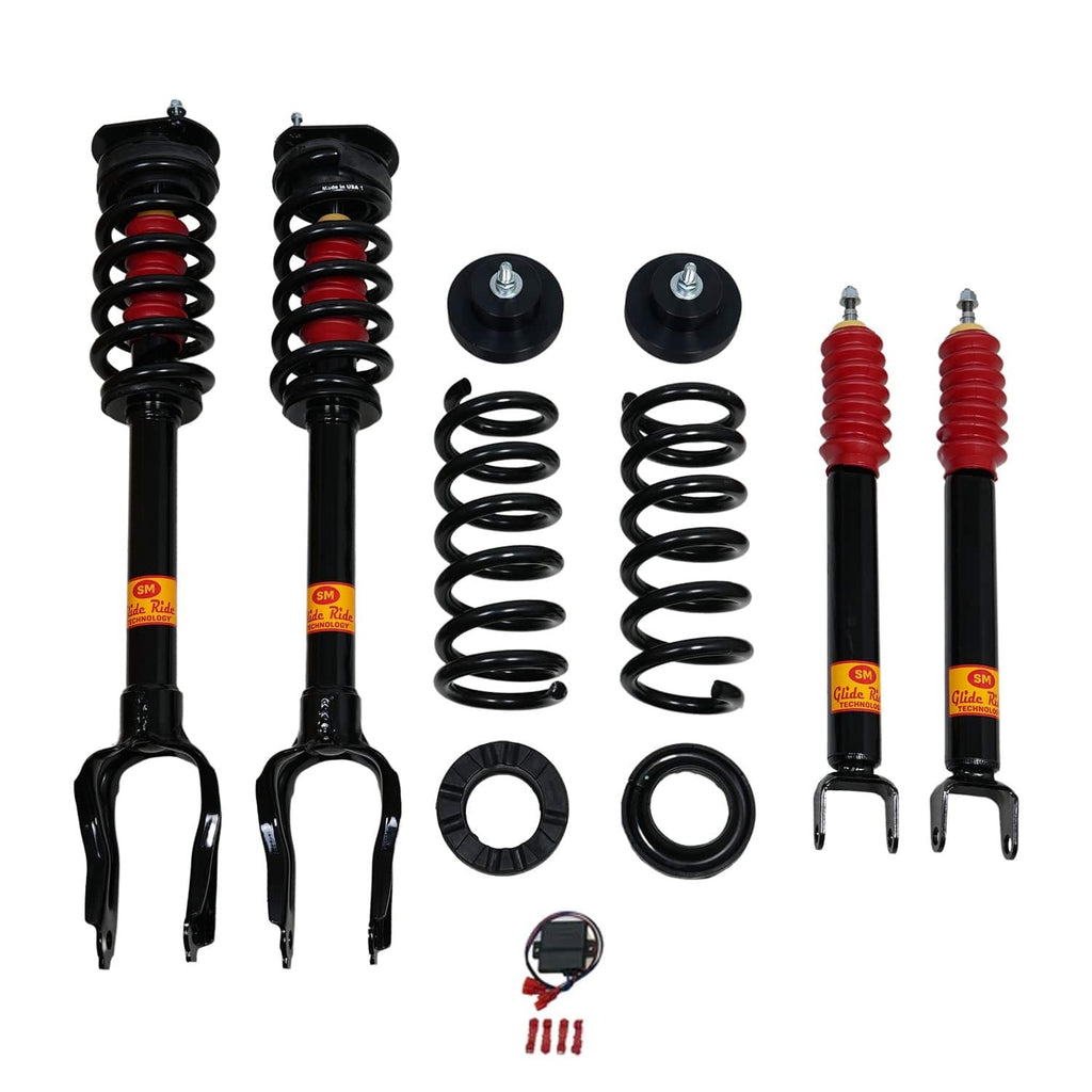 Strutmasters Conversion Kits 2011-2015 Jeep Grand Cherokee Air Suspension Conversion/Delete Kit with Module for 4x4 3.6L V6, V8 and 3.0 Diesel Engines (JC14FML)