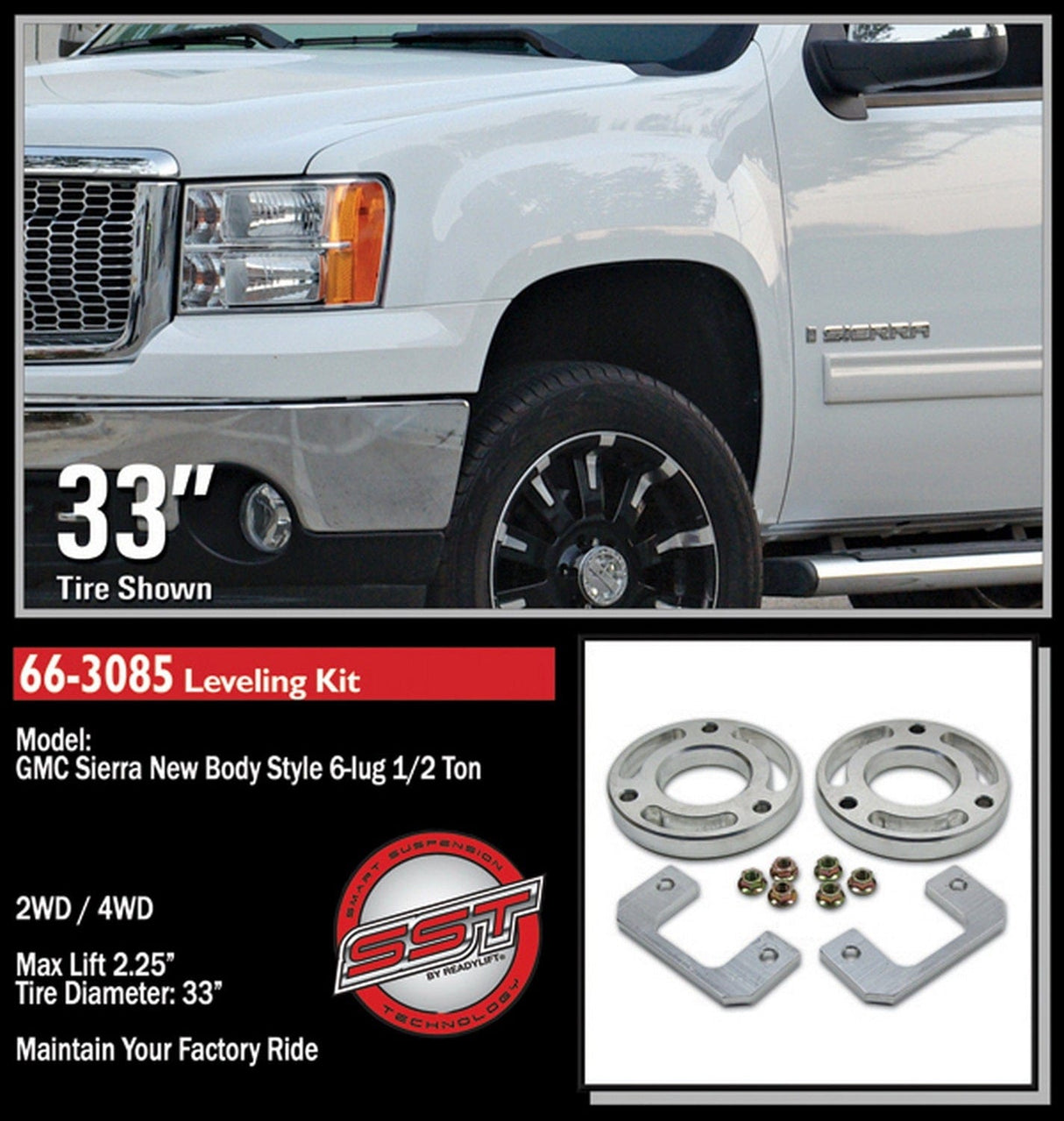 ReadyLift Suspension Front Leveling Kit ReadyLift 66-3085 Front Leveling Kit