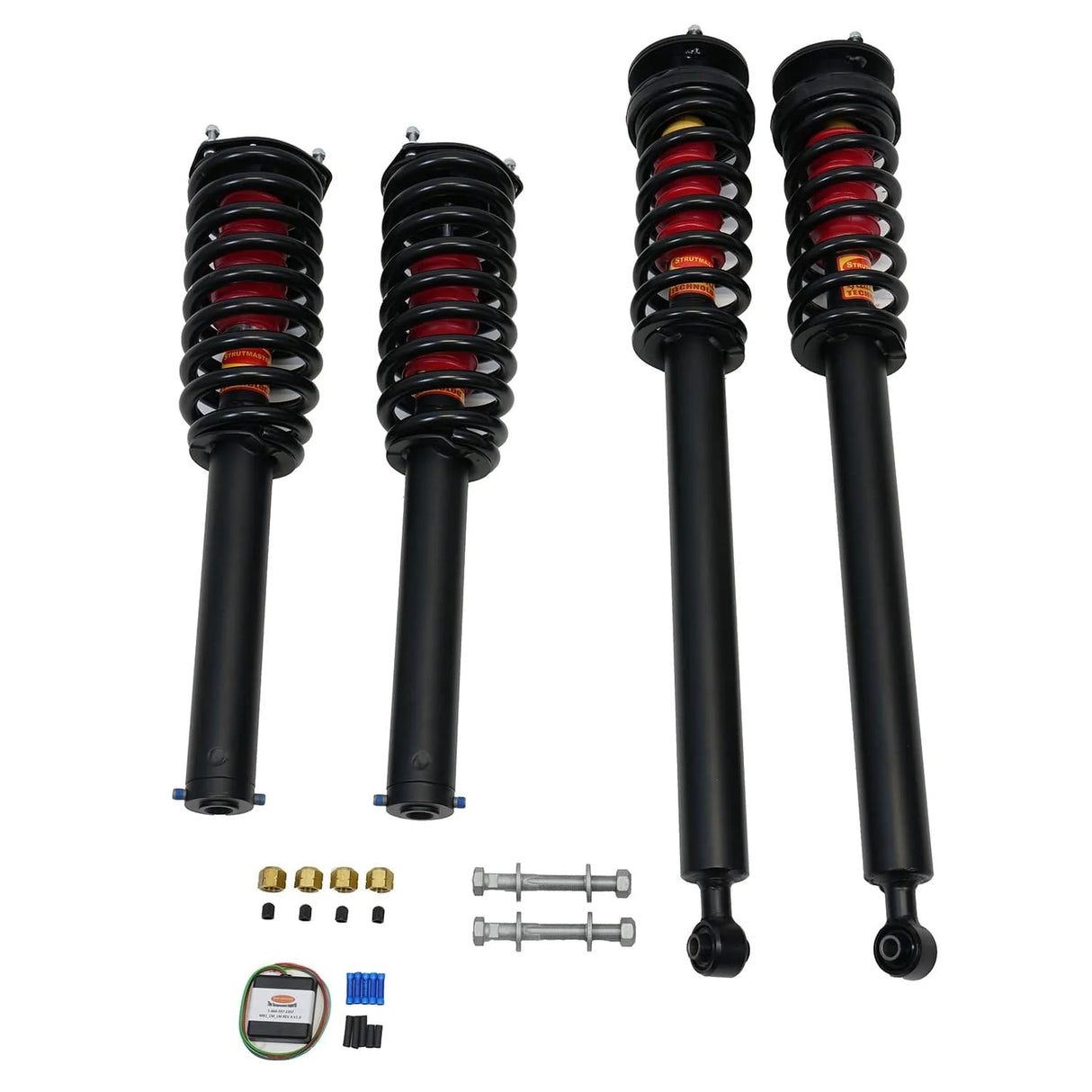 Strutmasters Conversion Kits 2000-2006 Mercedes-Benz S500 RWD 4-Wheel Air Or Hydraulic Suspension Conversion Kit With Light Fix and Camber Bolt Kit (MS14FMCK)