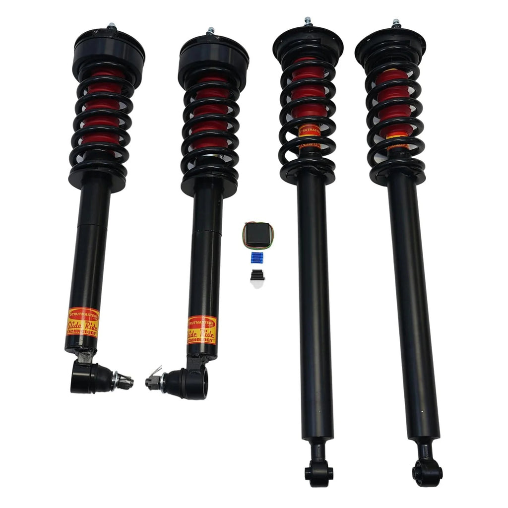 Strutmasters Conversion Kits 2007-2013 Mercedes-Benz S550 4MATIC 4 Wheel Air Suspension Conversion Kit With Light Fix (MU24FM)