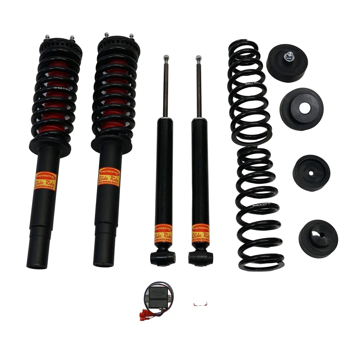 Strutmasters Conversion Kits 2014-2020 Land Rover Range Rover HSE (L405) 4 Wheel Air Suspension Conversion Kit with Light Out Module (LB64FM)