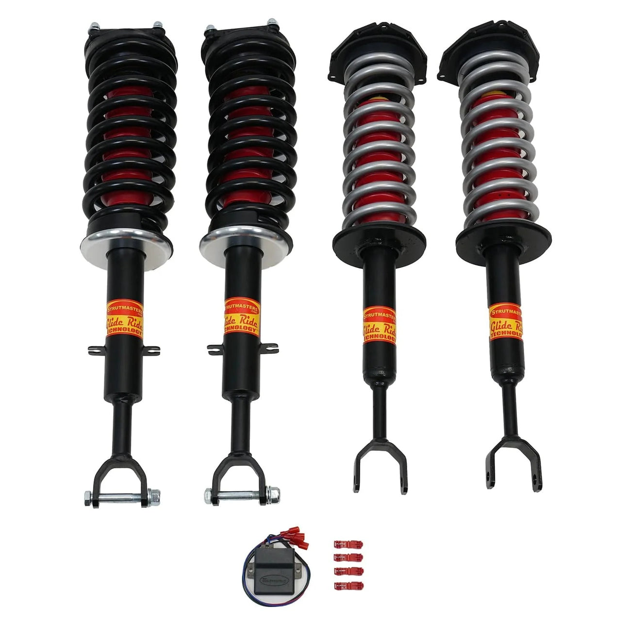 Strutmasters Conversion Kits 2006-2013 Bentley Flying Spur 4 Wheel Air Suspension Conversion Kit with Light Out Module (BC24FM)