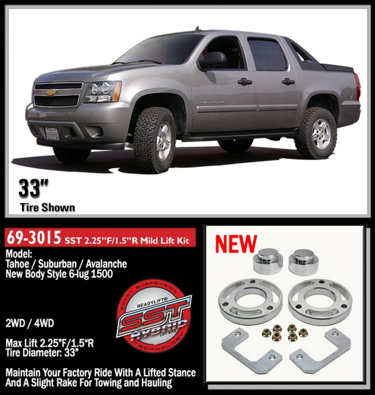 ReadyLift Lift Kit-Suspension ReadyLift 69-3015 SST Lift Kit