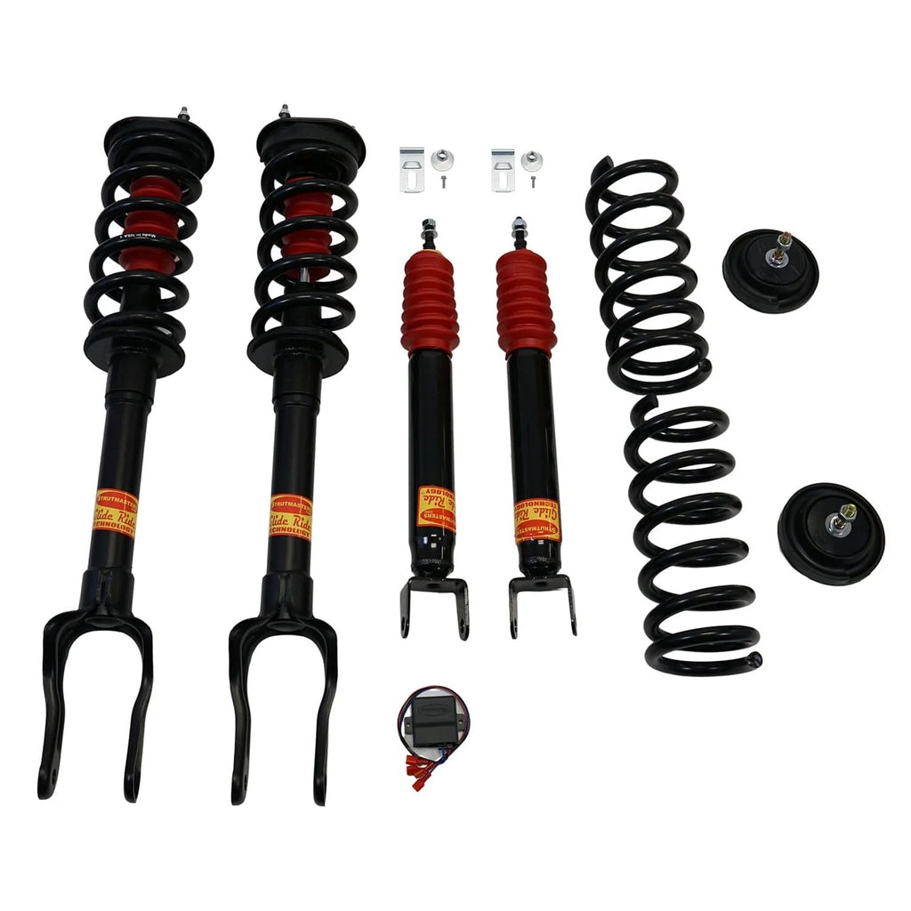 Strutmasters Conversion Kits 2011-2015 Jeep Grand Cherokee Air Suspension Conversion/Delete Kit with Module and Camber Bolts for 2WD V6 Engines (JC14FMCK)