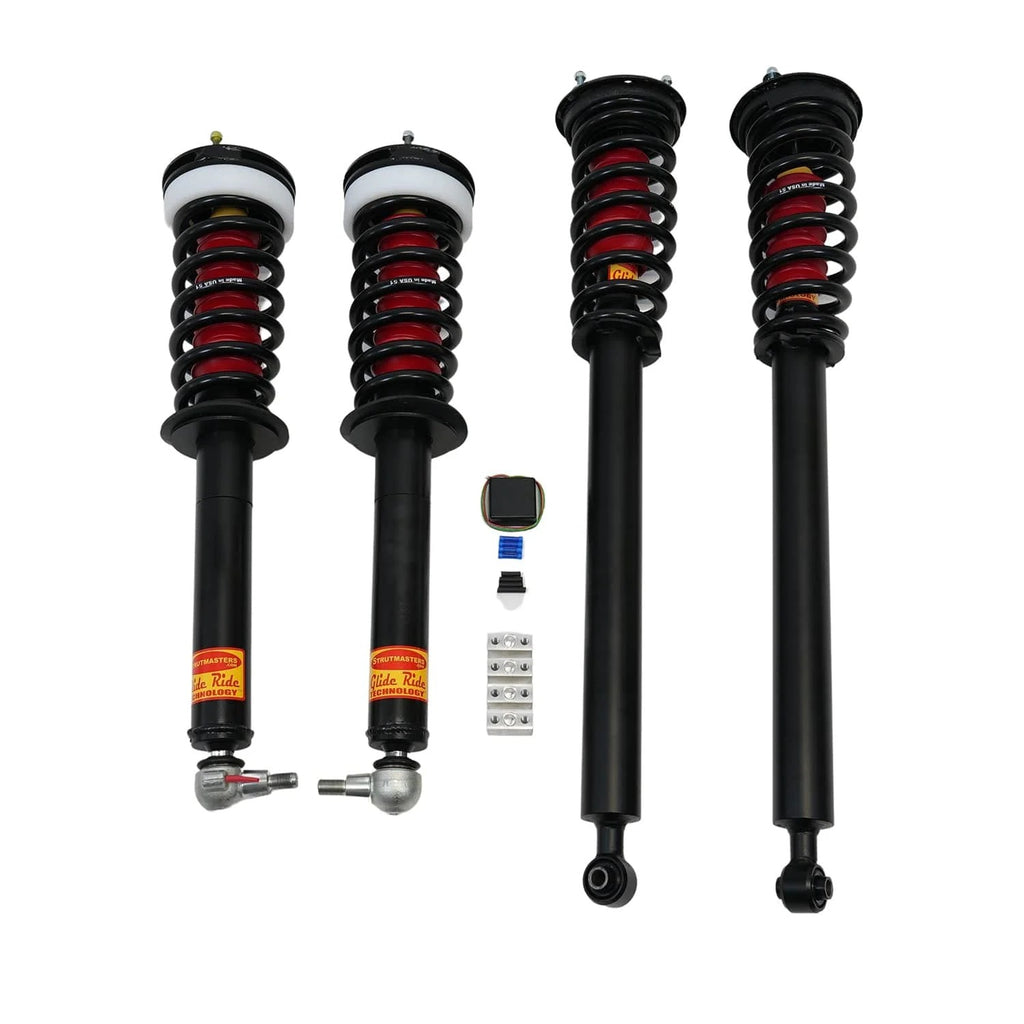 Strutmasters Conversion Kits 2007-2014 Mercedes-Benz CL550 RWD 4 Wheel Hydraulic Suspension Conversion Kit with Suspension Warning Light Module (MU54FM)