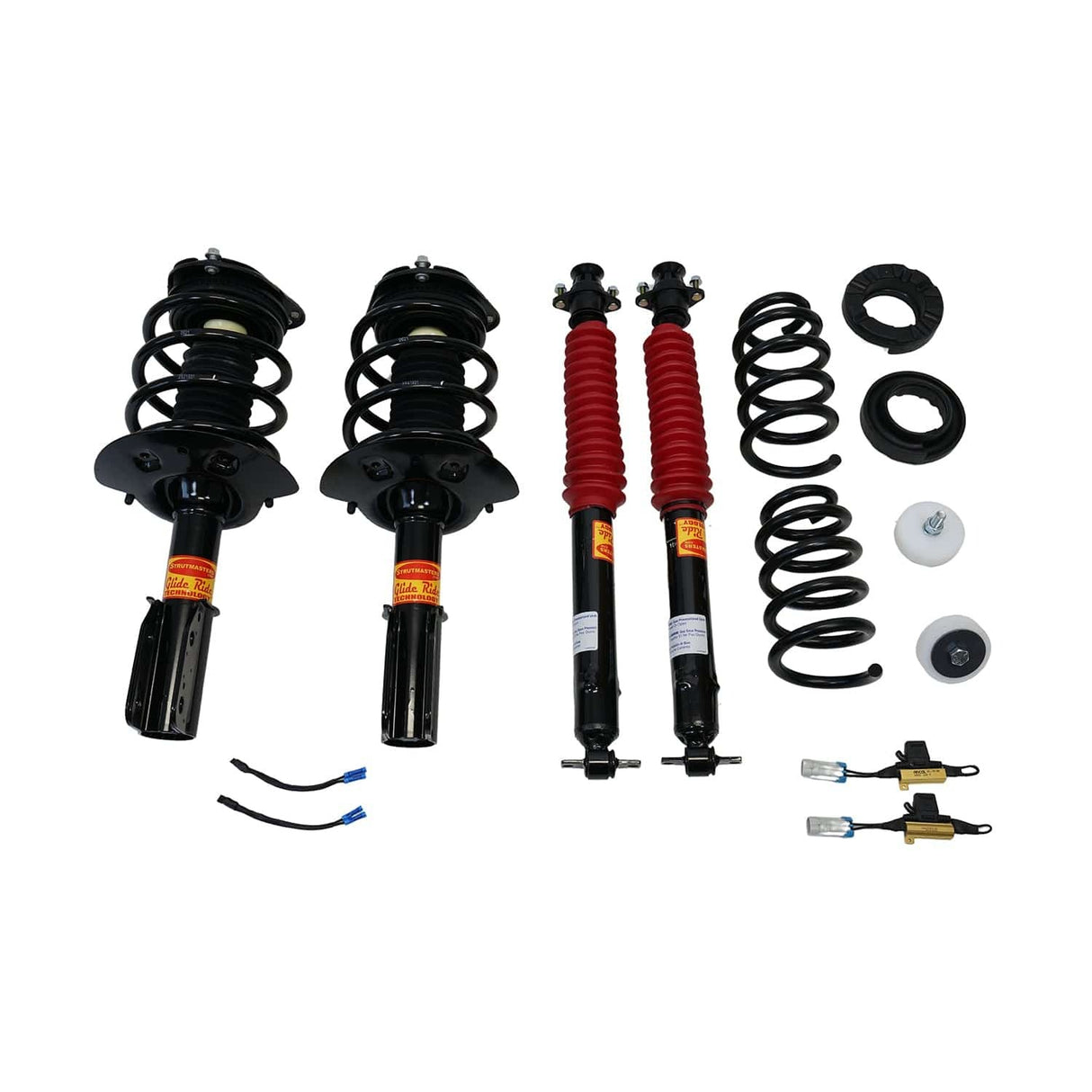 Strutmasters Conversion Kits 2006-2011 Cadillac DTS Deluxe 4 Wheel Air Suspension Conversion Kit With Resistor (CL14F)