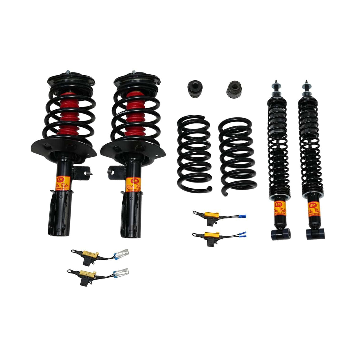 Strutmasters Conversion Kits 1997-1999 Cadillac Deville Deluxe 4 Wheel Air Suspension Conversion Kit With Resistor (CD44FR)